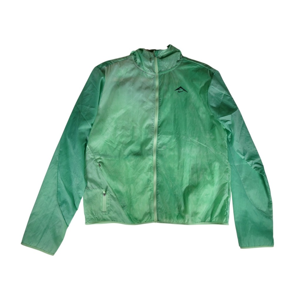 Nike Trail Repel Running Jacket Women's M Green Waterproof FN6853-376‎ Hoodie